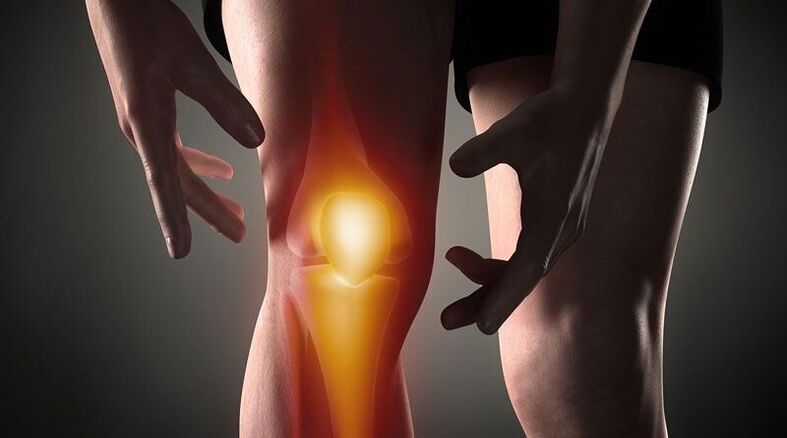 Störungen von Stoffwechselprozessen in den Gelenkstrukturen können Schmerzen im Knie hervorrufen
